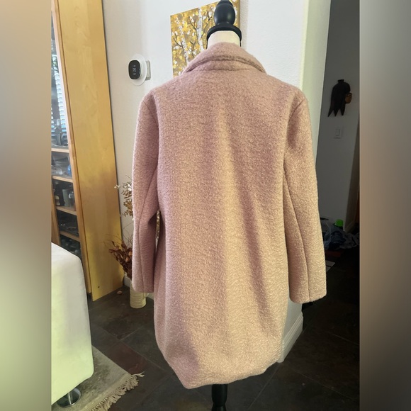 Old Navy - dusty rose blush color fuzzy coat - Picture 5 of 10